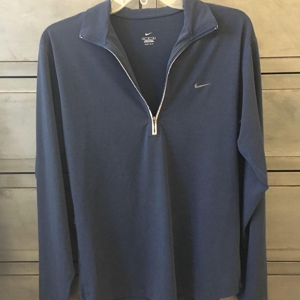 Men’s Navy Half-zip Pullover - M